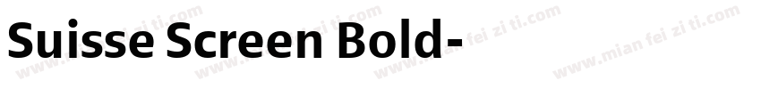 Suisse Screen Bold字体转换